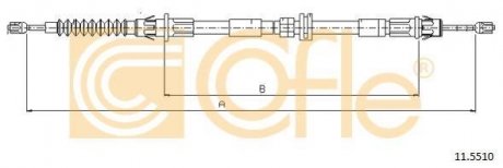 Трос ручника COFLE 115510 (фото 1)