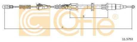 Трос ручника COFLE 115753 (фото 1)