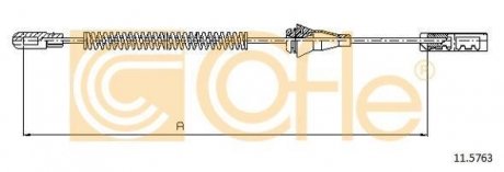 Трос ручного гальма COFLE 115763