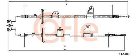 Трос COFLE 115783