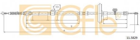 Трос стояночного гальма права COFLE 115829 (фото 1)