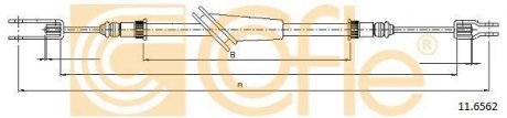 Трос ручника COFLE 11.6562 (фото 1)