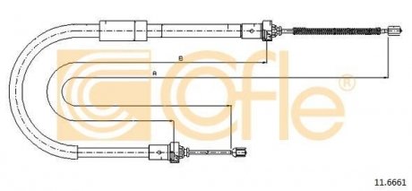 Трос ручника COFLE 116661