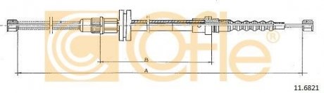 Трос ручного тормоза COFLE 116821