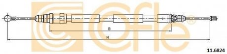 Трос ручного тормоза COFLE 116824