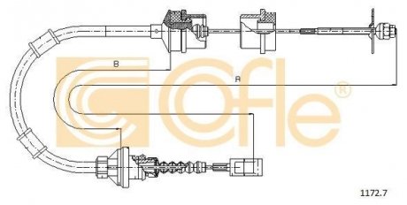 Трос сцепления COFLE 11727