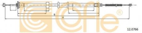 Трос ручного тормоза COFLE 120766