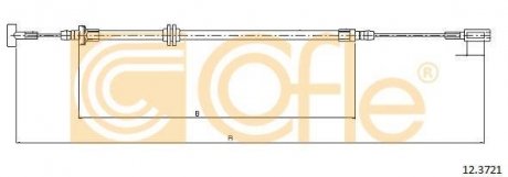 Трос ручного гальма COFLE 123721