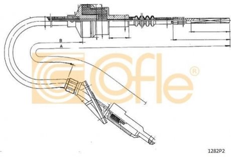 Трос зчеплення COFLE 1282P2