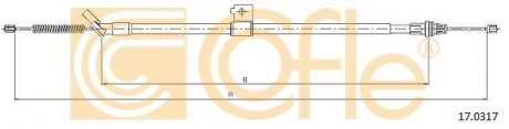 Трос, стояночная тормозная система COFLE 17.0317