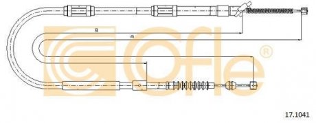 Трос ручного тормоза COFLE 171041