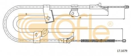 Трос ручного тормоза COFLE 171079