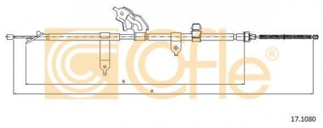 Трос ручника COFLE 171080