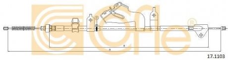 Трос, стояночная тормозная система COFLE 17.1103