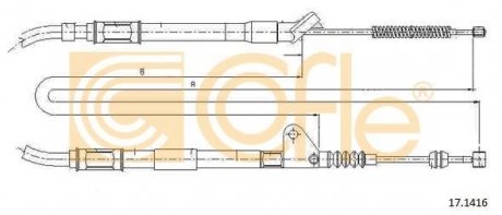 Трос ручника COFLE 171416