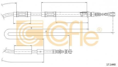 Трос ручника COFLE 171440