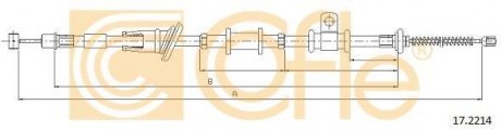 Трос ручного тормоза COFLE 172214