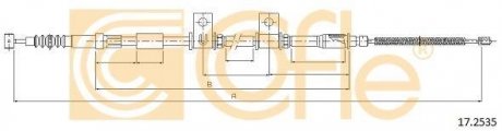 Трос ручного тормоза COFLE 172535