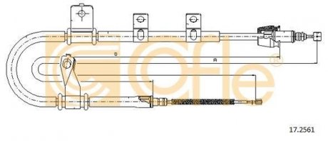 Трос ручного тормоза COFLE 172561