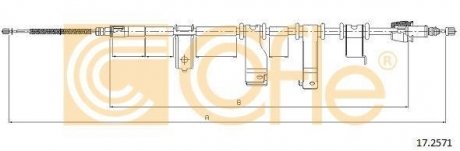 Трос ручника COFLE 172571