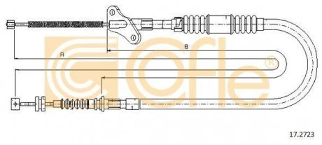 Трос ручного гальма COFLE 172723