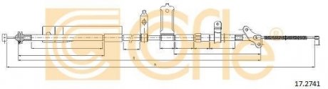 Трос ручника COFLE 172741