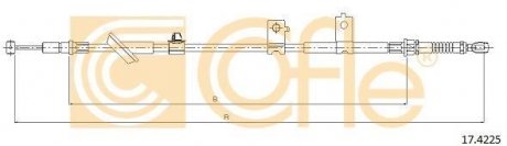 Трос стояночного тормоза COFLE 174225