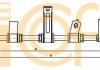 Трос ручного гальма зад. KIA MAGENTIS 05- Л. (1755/1553) COFLE 17.6070 (фото 2)