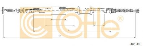 Трос ручника COFLE 46110