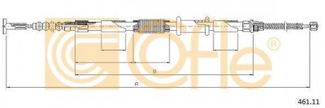 Трос ручника COFLE 46111 (фото 1)