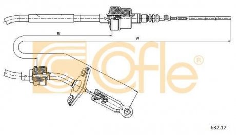 Трос сцепления COFLE 63212