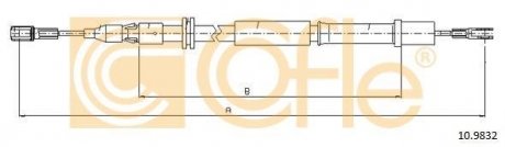 Трос ручного тормоза COFLE 92109832 (фото 1)