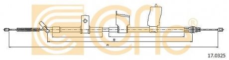 Трос ручного гальма COFLE 92170325
