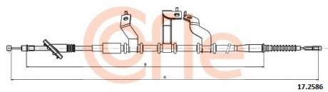 Трос ручника (задній) (R) Hyundai Tucson 2.0/2.0D 04- (1800mm) COFLE 92172586