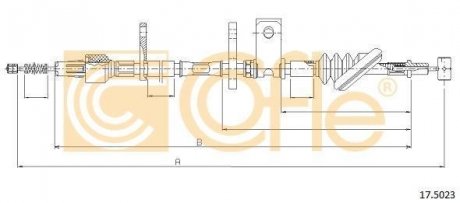 Трос ручного тормоза COFLE 92175023