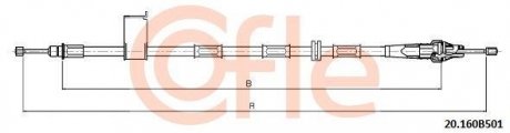 Трос ручного гальма COFLE 9220160B501