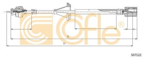 Тросик спідометра COFLE S07122