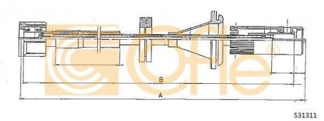 Трос спідометра COFLE S31311