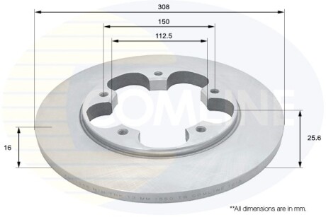 Тормозной диск COMLINE ADC1268 (фото 1)