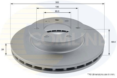 Тормозной диск COMLINE ADC1640V