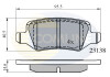 Гальмівні колодки, дискове гальмо (набір) COMLINE CBP01149 (фото 1)