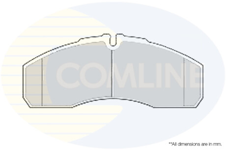 Гальмівні колодки, дискове гальмо (набір) COMLINE CBP01173