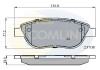 Комплект тормозных колодок, дисковый механизм COMLINE CBP01783 (фото 1)