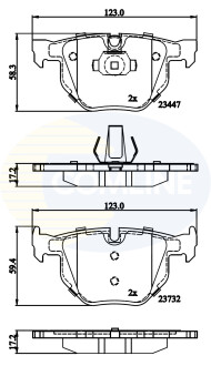 Тормозные колодки.) COMLINE CBP02295