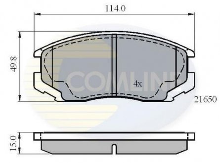 Комплект тормозных колодок, дисковый механизм COMLINE CBP0415