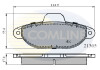 Гальмівні колодки, дискове гальмо (набір) COMLINE CBP0509 (фото 1)