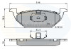 Комплект тормозных колодок, дисковый тормоз COMLINE CBP0737 (фото 1)