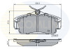 Комплект тормозных колодок, дисковый механизм COMLINE CBP0740 (фото 1)