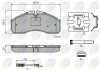 Комплект тормозных колодок, дисковый механизм COMLINE CBP21735 (фото 1)