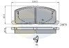 Комплект тормозных колодок, дисковый механизм COMLINE CBP3163 (фото 1)